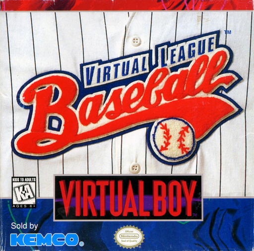 Virtual League Baseball box art for Virtual Boy